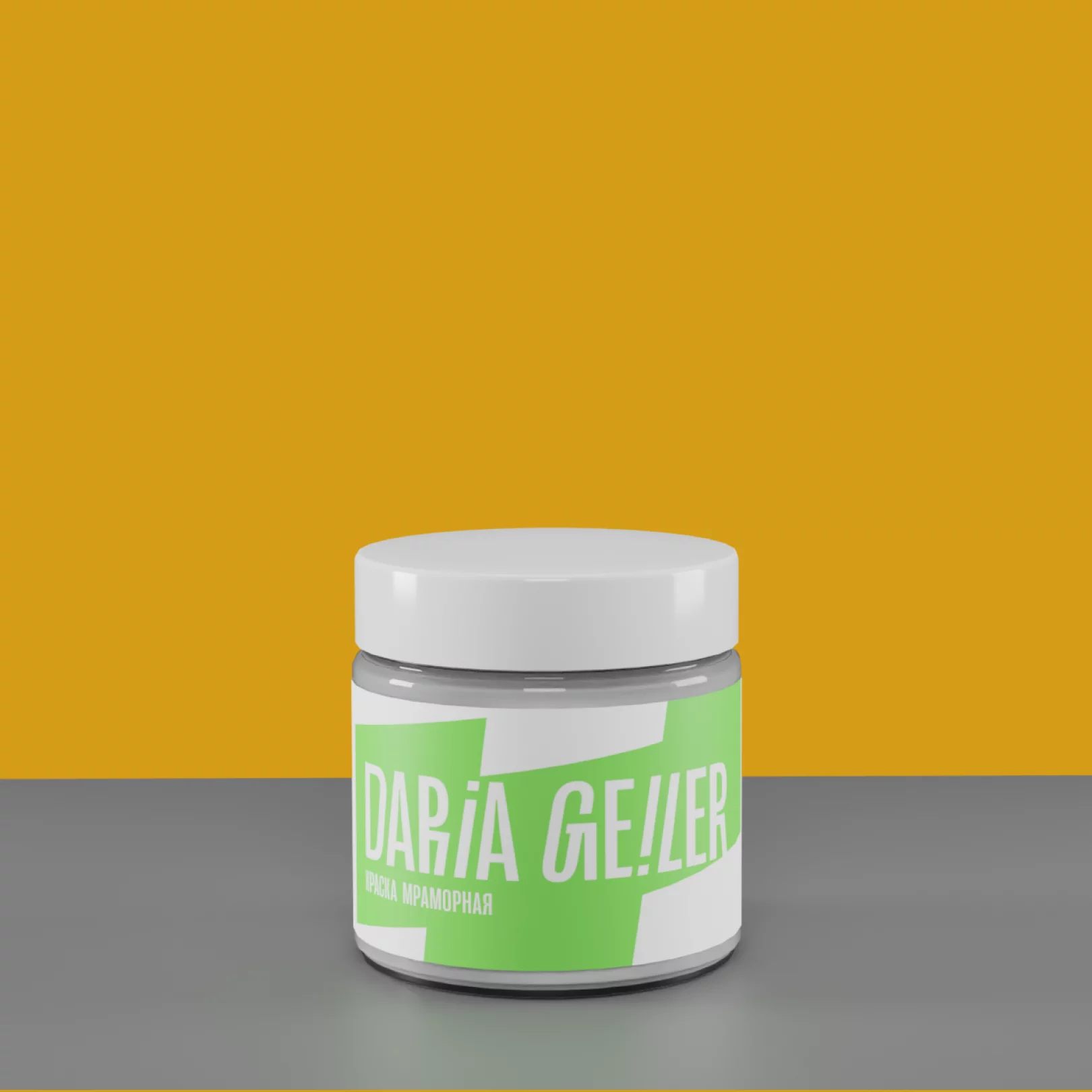 Краска интерьерная мраморная DARIA GEILER банка 300мл серьезный Алексей