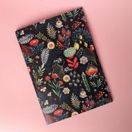 Тетрадь FLORAL А5 30л. клетка сшивка