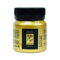 Краска акриловая ДЕКОЛОР золото скифов, банка 50мл