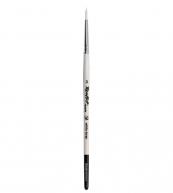 Кисть синтетика белая  Ж1 круглая сер.WHITE TORAY 1Wt4 №03 ручка короткая