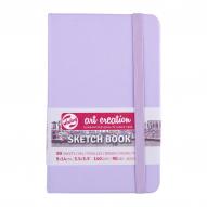 Скетчбук для рисования ARTCREATION 140г/кв.м 90х140мм 80л. фиолетовый пастельный