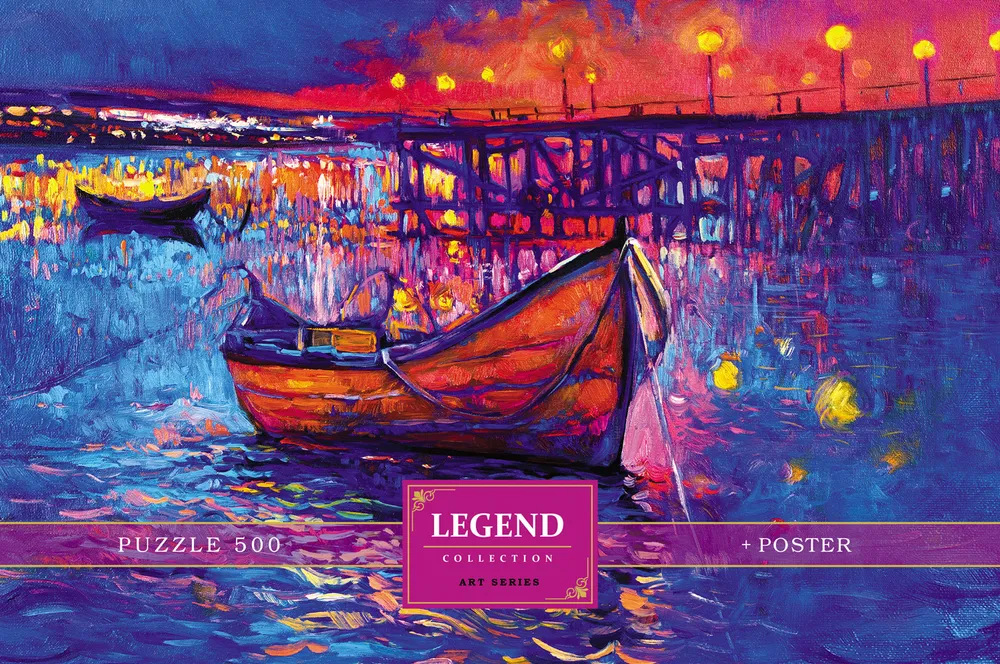 Пазлы HATBER premium 500 элементов 480х330мм Вечерняя гавань