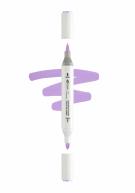 Маркер акриловый СОНЕТ на водной основе два пера №R714 лиловый кисть/пуля