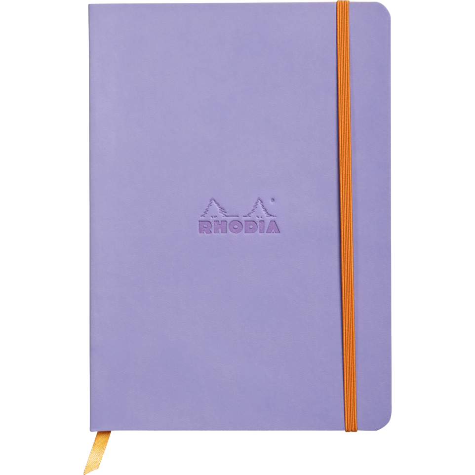 Записная книжка 90г/кв.м 148x210мм 80л RHODIARAMA точка светло-фиолетовый мягк.