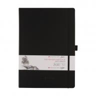 Скетчбук для графики ЛАДОГА 140г/кв.м 210х300мм 80л. черный