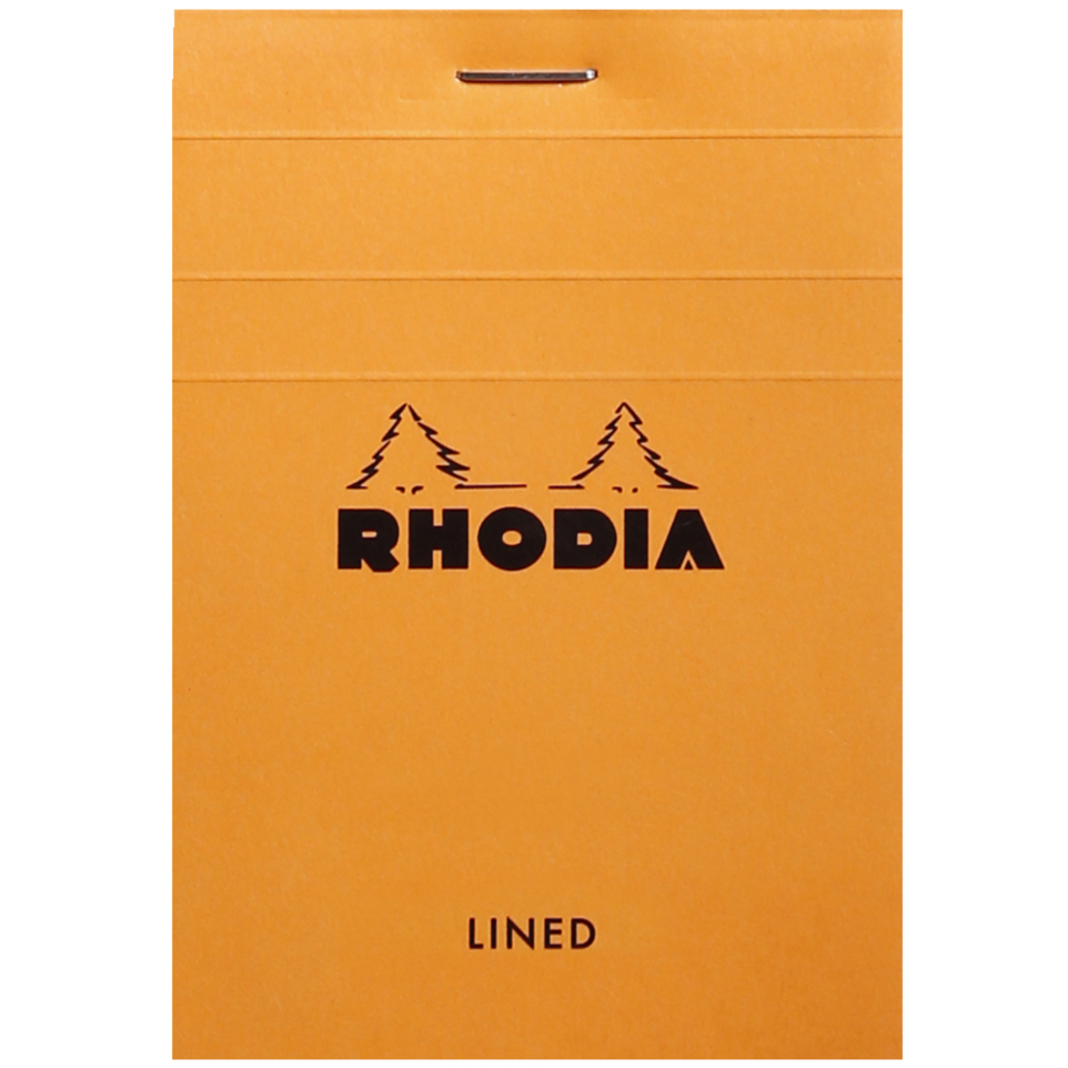 Блокнот 80г/кв.м 74х105мм 80л RHODIA BASICS линейка оранжевый