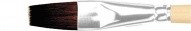 Кисть для акварели белка плоская, серия 1422, №8, ручка длинная