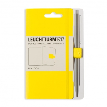 Петля самоклеящаяся PEN LOOP для ручек на блокноты LEUCHTRRUM лимонный