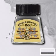 Тушь WINSOR&NEWTON цв.№617 серебро флакон 14мл