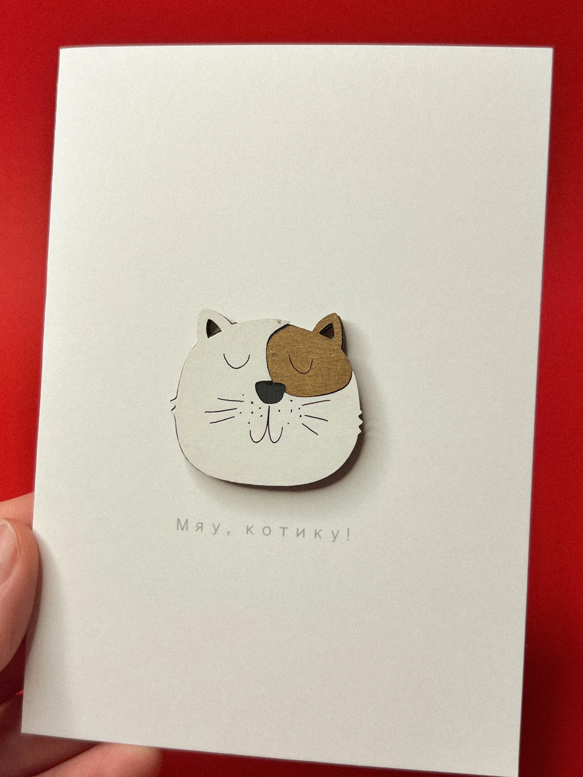 Открытка МЯУ КОТИКУ
