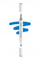 Маркер акриловый СОНЕТ на водной основе два пера №B037 синий неаполитанский кисть/пуля