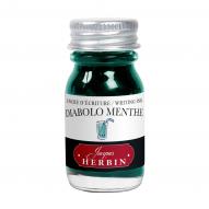 Чернила Herbin цв.Diabolo menthe бирюзовый банка 10мл
