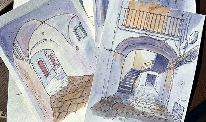 Мастер-класс. Акварель. Като Иванникова