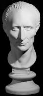 Гипсовая фигура голова Цезаря, 20х20х50см