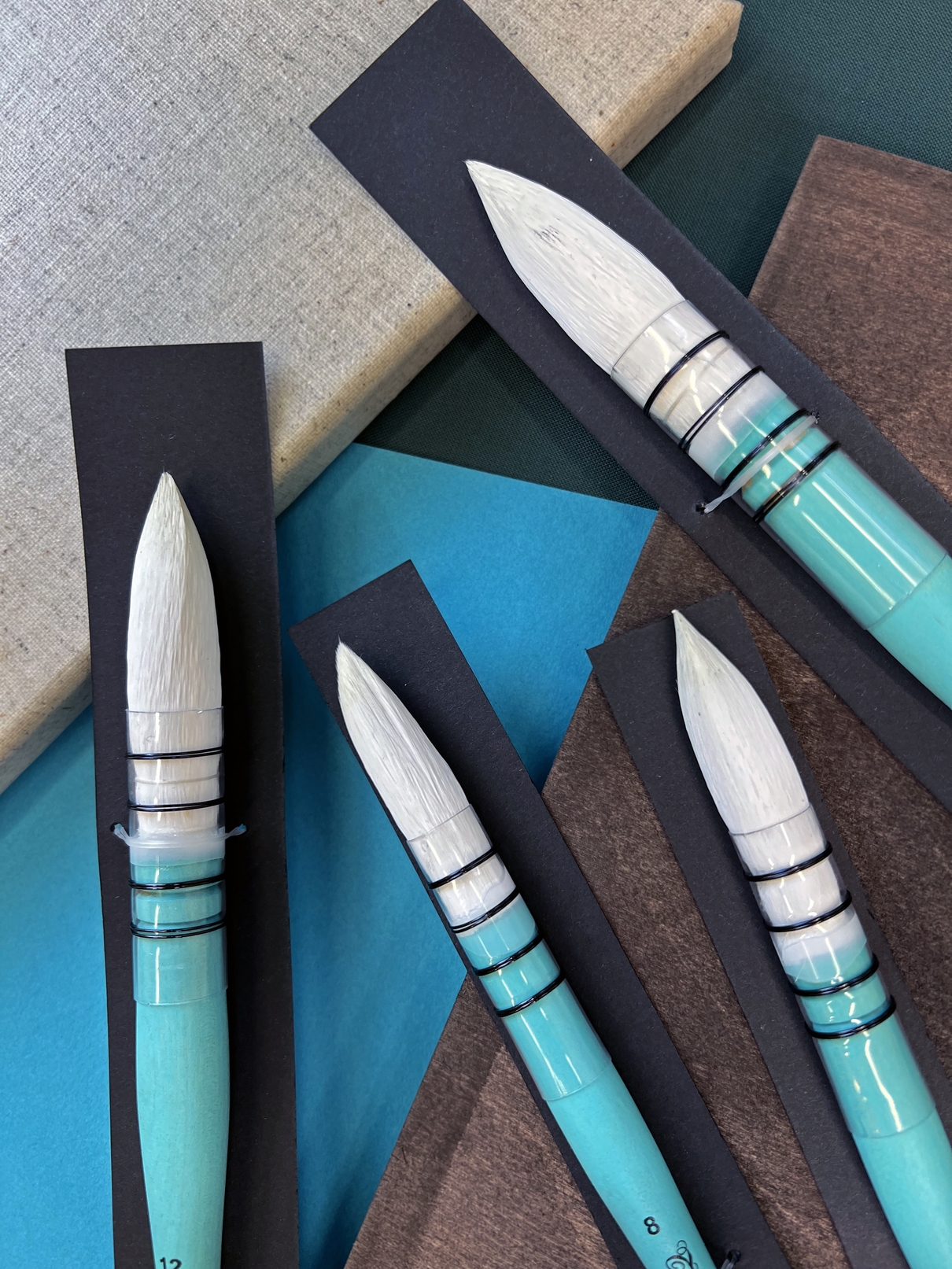 Кисть для акварели и гуаши имитация козы круглая сер.1415 AQUASYNT №10 французское крепление