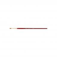 Кисть для акварели синтетика плоскоовальная ORO ROSSO 757 №02 ручка короткая