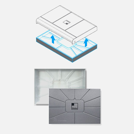 Палитра пластиковая Shinhan с отделением для кювет по 659.00 руб от ShinHan Art Materials Inc.