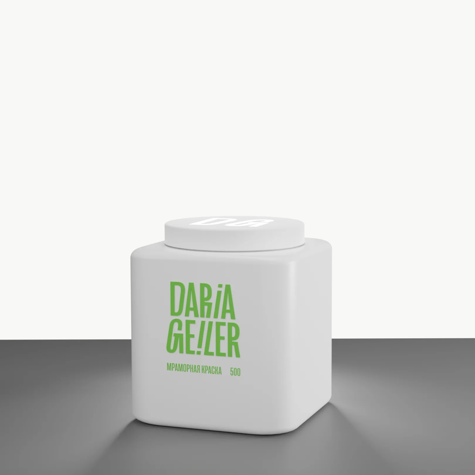 Краска интерьерная мраморная DARIA GEILER банка 500мл снег