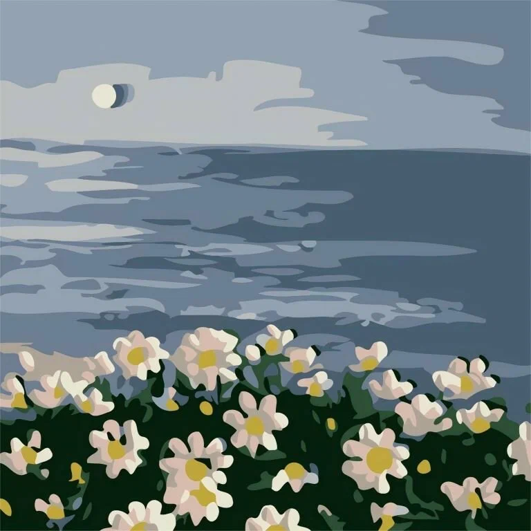 Картина по номерам на подрамнике DRAW ME! WHITE DAISIES 20х20см