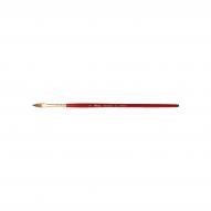 Кисть для акварели синтетика кошачий язык ORO ROSSO 756 №06 ручка короткая