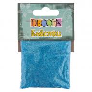 Глиттеры (блестки) декоративные DECOLA 0,3мм голубой радужный