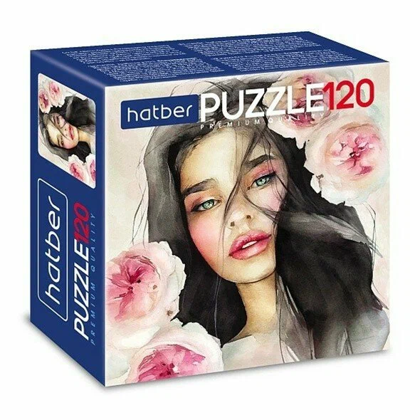 Пазлы HATBER premium 120 элементов 150х150мм Акварельные истории