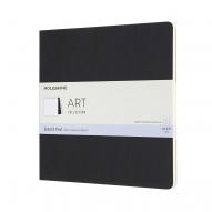 Скетчбук для рисования ART SOFT SKETCH PAD 120г/кв.м 190х190мм 44л. черный