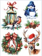 Салфетка д/декупажа 21х29,7см ЗИМНЯЯ ПАЛИТРА