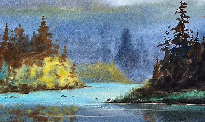 Мастер-класс. Акварель. Татьяна Кабанец