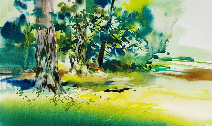 Встреча с художником. Акварель. Анна Чепурная-Олейник