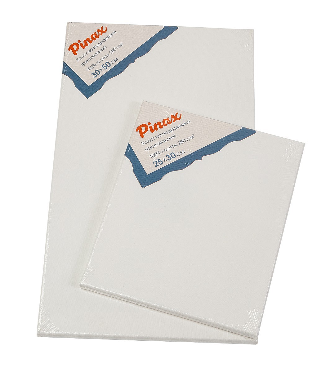 Холст на подрамнике мелкозернистый PINAX 60х80см, грунт акриловый, хлопок 100%