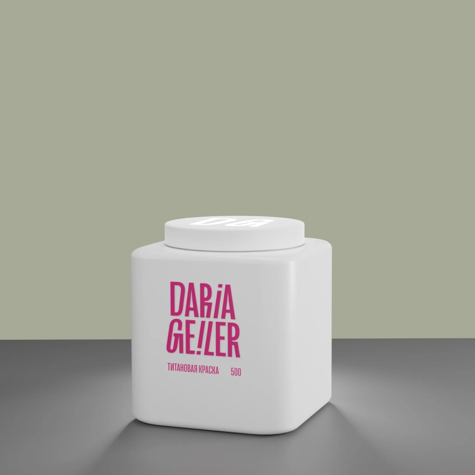 Краска интерьерная титановая DARIA GEILER банка 500мл ирландская мята