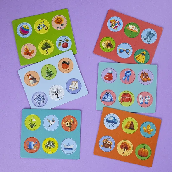 Игра развивающая лото 36 фишек СЕЗОНЫ по 635.00 руб от Hatber