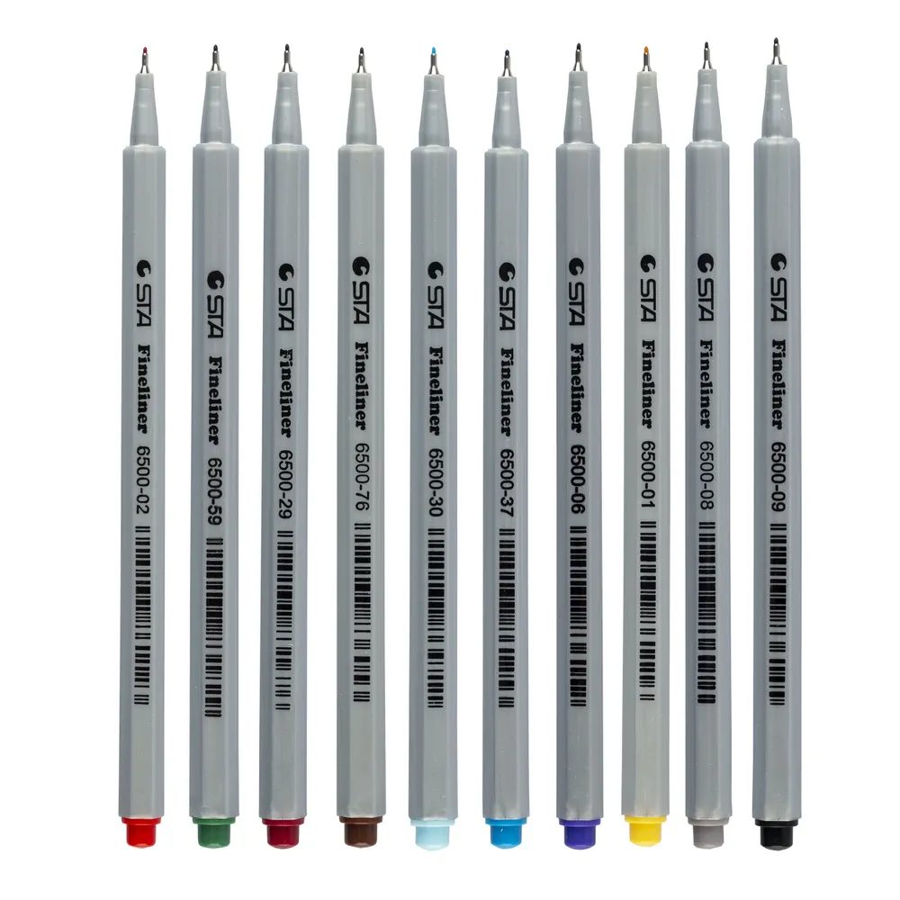 Набор ручек капиллярных STA №1 картонная уп-ка