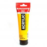 Краска акриловая AMSTERDAM цв.№270 желтый темный azo туба 120мл