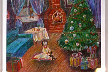 Рождественская выставка учеников Краснопресненской детской художественной школы