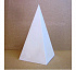 Гипсовая фигура пирамида четырехгранная h=20см